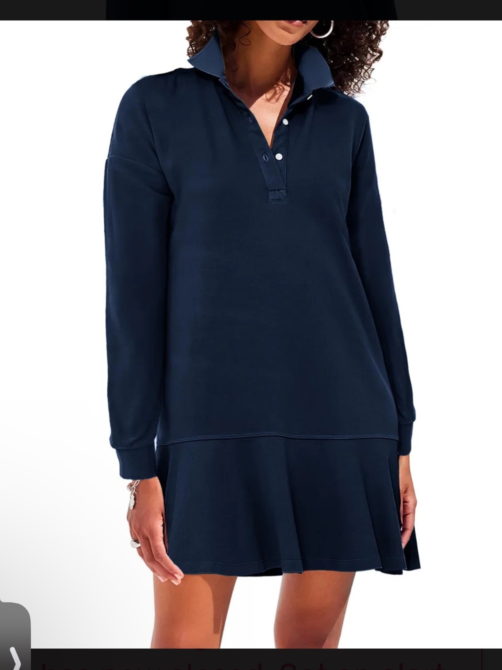 New Collection Polo Stlye Dress- oversized small
